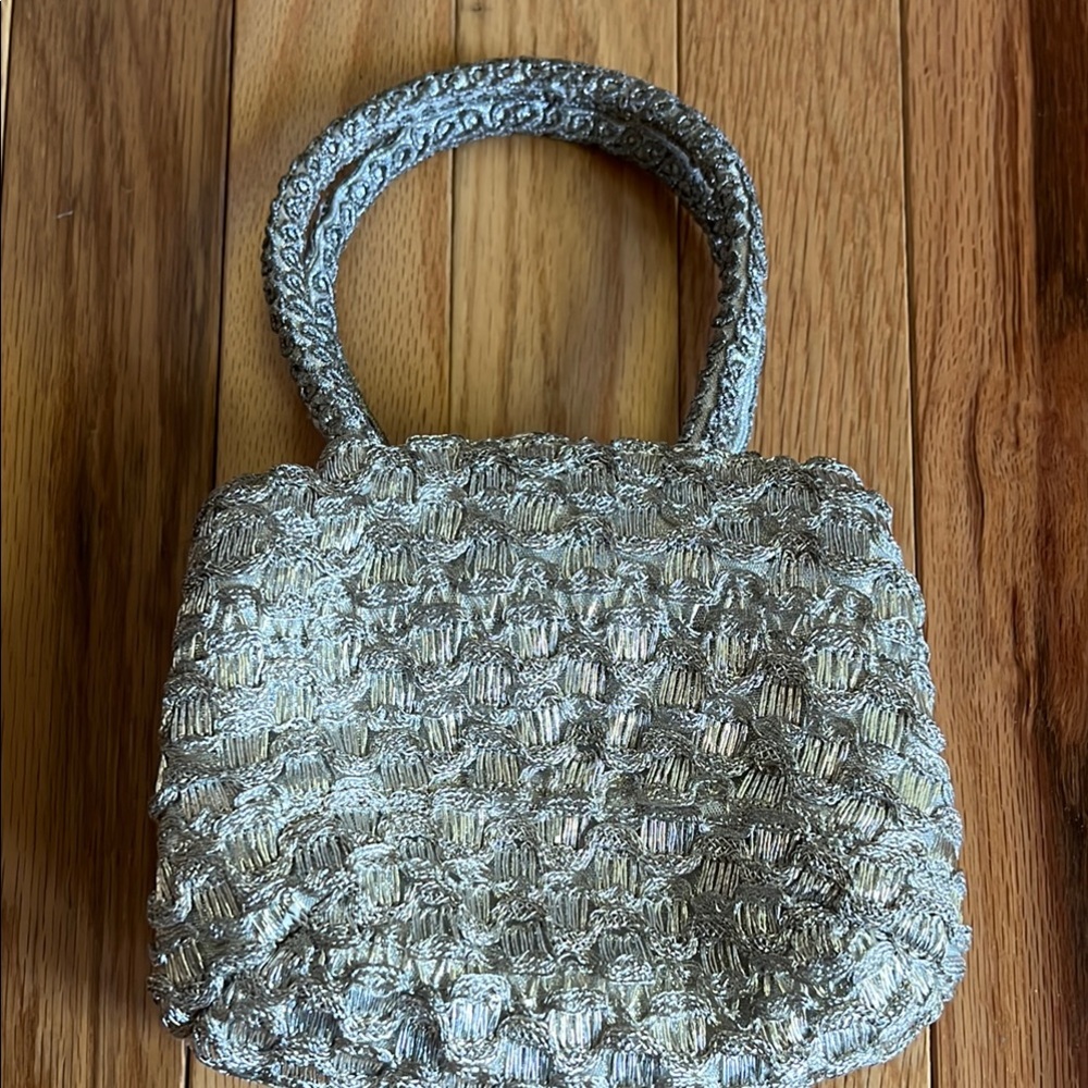 Vintage Walborg Silver Mini Bag Handmade in Japan